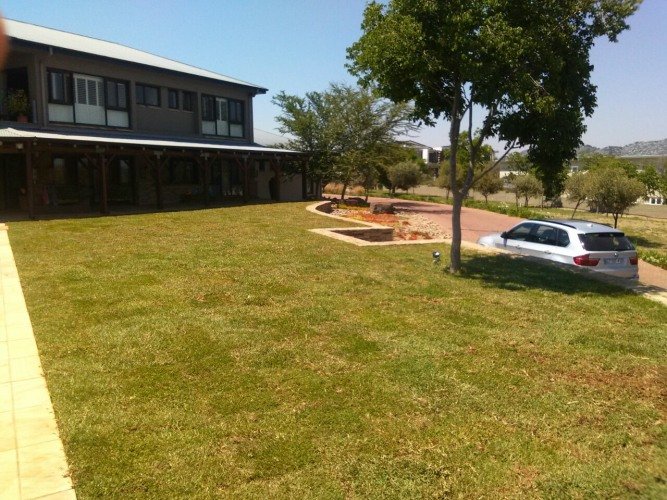 Finished instant lawn at a Gauteng home